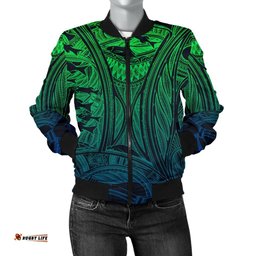 Torres Strait Islanders Women's Bomber Jacket - Ocean Art