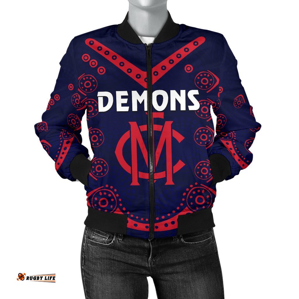 Melbourne Demons Indigenous Women Bomber Jacket Football