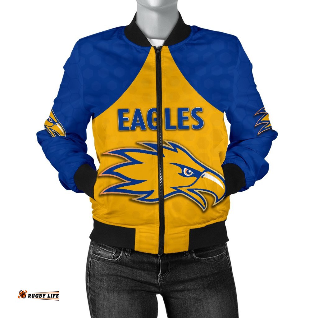 Eagles Bomber Jacket West Coast For Women - Gold