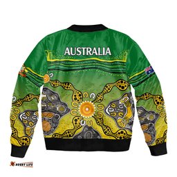 Australia Cricket Bomber Jacket Aboriginal Dots Style