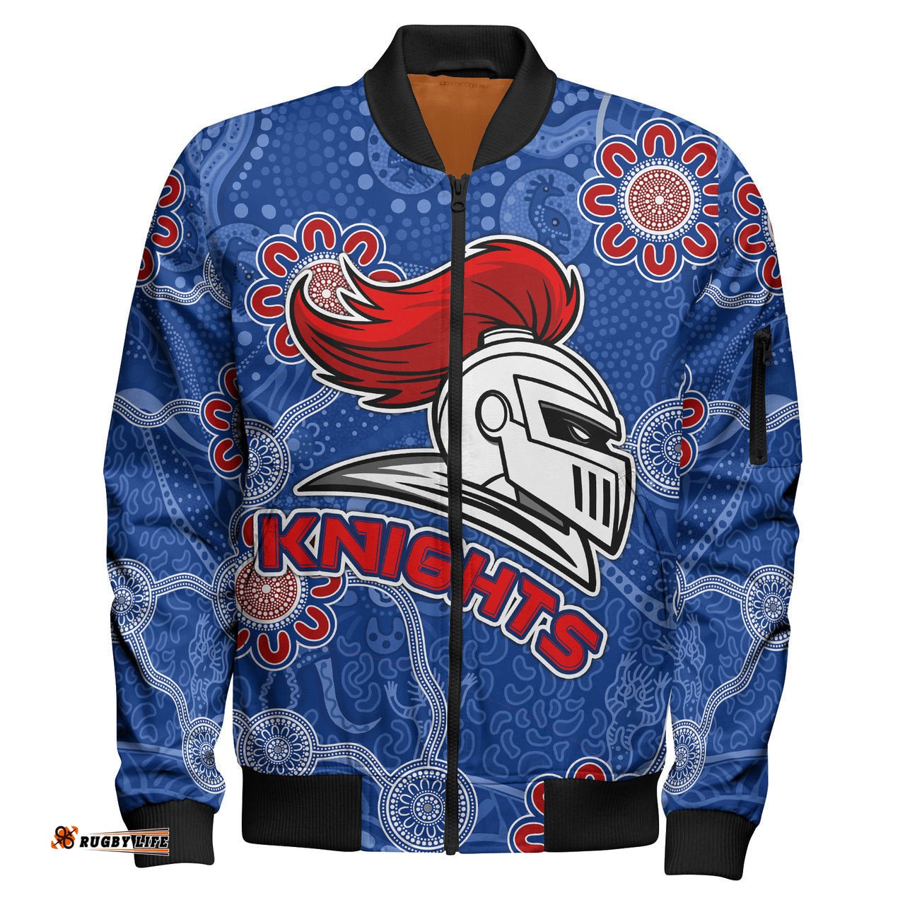 Knights Rugby Bomber Jacket - Custom Aboriginal Rugby Knights Bomber Jacket RLT13