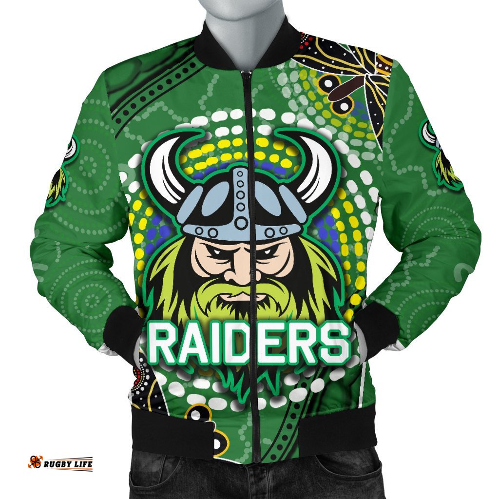 Raiders Men Bomber Jacket Aboriginal