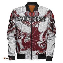 St.George Rugby Bombet Jacket - Custom Aboriginal St. George Bomber Jacket RLT13