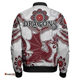 St.George Rugby Bombet Jacket - Custom Aboriginal St. George Bomber Jacket RLT13