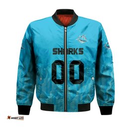 Cronulla-Sutherland Sharks Bomber Jacket Logo Sport Ombre - NRL