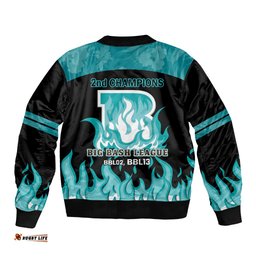 BBL Brisbane Heat Bomber Jacket 2nd Champions 2024 New History