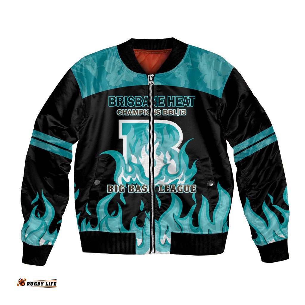 BBL Brisbane Heat Bomber Jacket 2nd Champions 2024 New History
