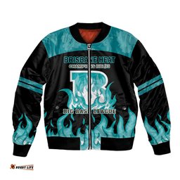 BBL Brisbane Heat Bomber Jacket 2nd Champions 2024 New History