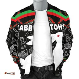 Rabbitohs Men Bomber Jacket Indigenous Mystery Vibes