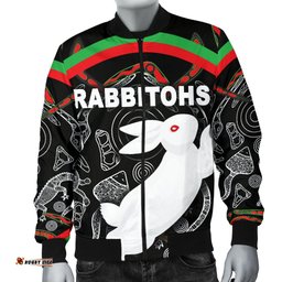 Rabbitohs Men Bomber Jacket Indigenous Mystery Vibes