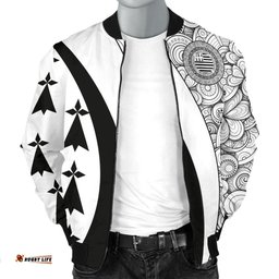 Men Bomber Jacket - Brittany White Style