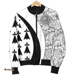 Men Bomber Jacket - Brittany White Style