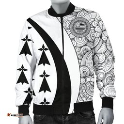 Men Bomber Jacket - Brittany White Style
