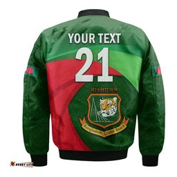 Custom Personalised Bangladesh Cricket Team Bomber Jacket Bangla Tigers Simple