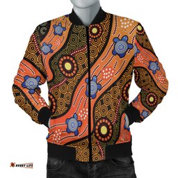 Bomber jacket - Aboriginal Dot Unique Style Turtle