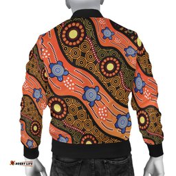 Bomber jacket - Aboriginal Dot Unique Style Turtle
