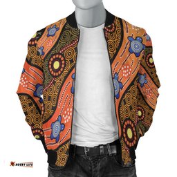 Bomber jacket - Aboriginal Dot Unique Style Turtle