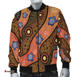 Bomber jacket - Aboriginal Dot Unique Style Turtle