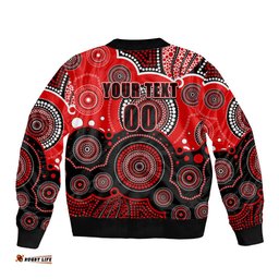 Custom Text And Number Renegades BBL Bomber Jacket Aboriginal Patterns