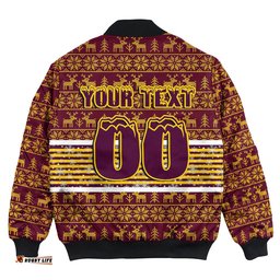 Custom Brisbane Broncos Aboriginal Tattoo Bomber Jackets