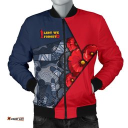 Aboriginal Bomber Jackets Men, Anzac Day