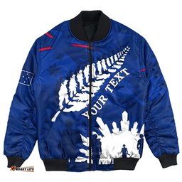 Custom Australia Anzac Camouflage Mix Fern Bomber Jacket