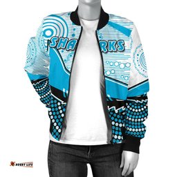 Sharks Women Bomber Jacket Cronulla Indigenous Unique