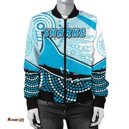 Sharks Women Bomber Jacket Cronulla Indigenous Unique