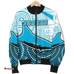 Sharks Women Bomber Jacket Cronulla Indigenous Unique