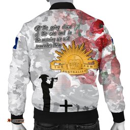 Anzac Men's Bomber Jacket - We Will Remember Them