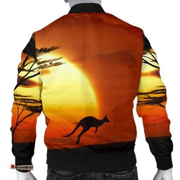 Bomber Jacket - Kangaroo Jacket Sunset Painting - Men