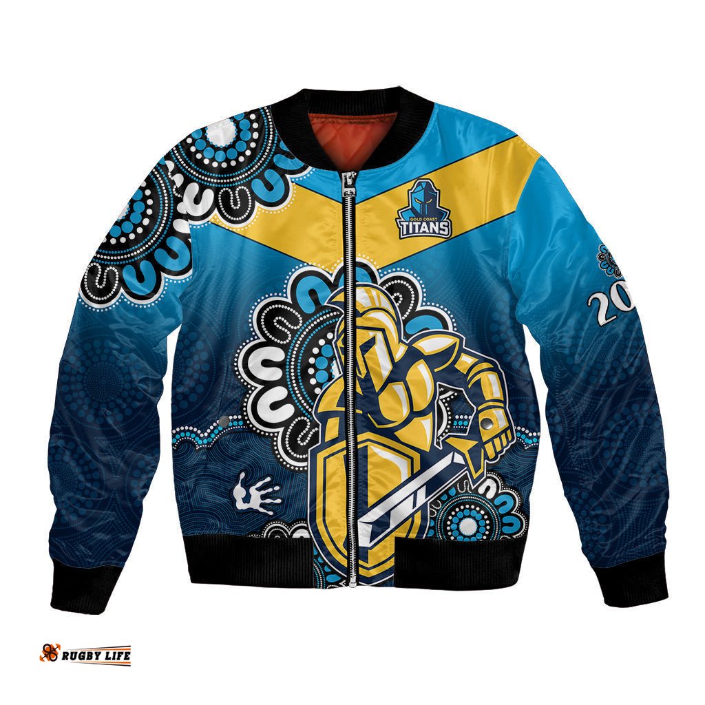 NRL Gold Coast Titans Rugby GLD 2007 Aboriginal Bomber Jacket