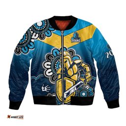 NRL Gold Coast Titans Rugby GLD 2007 Aboriginal Bomber Jacket