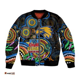 Eagles Football Aboriginal Art Bomber Jacket NAIDOC Indigenous Tribal