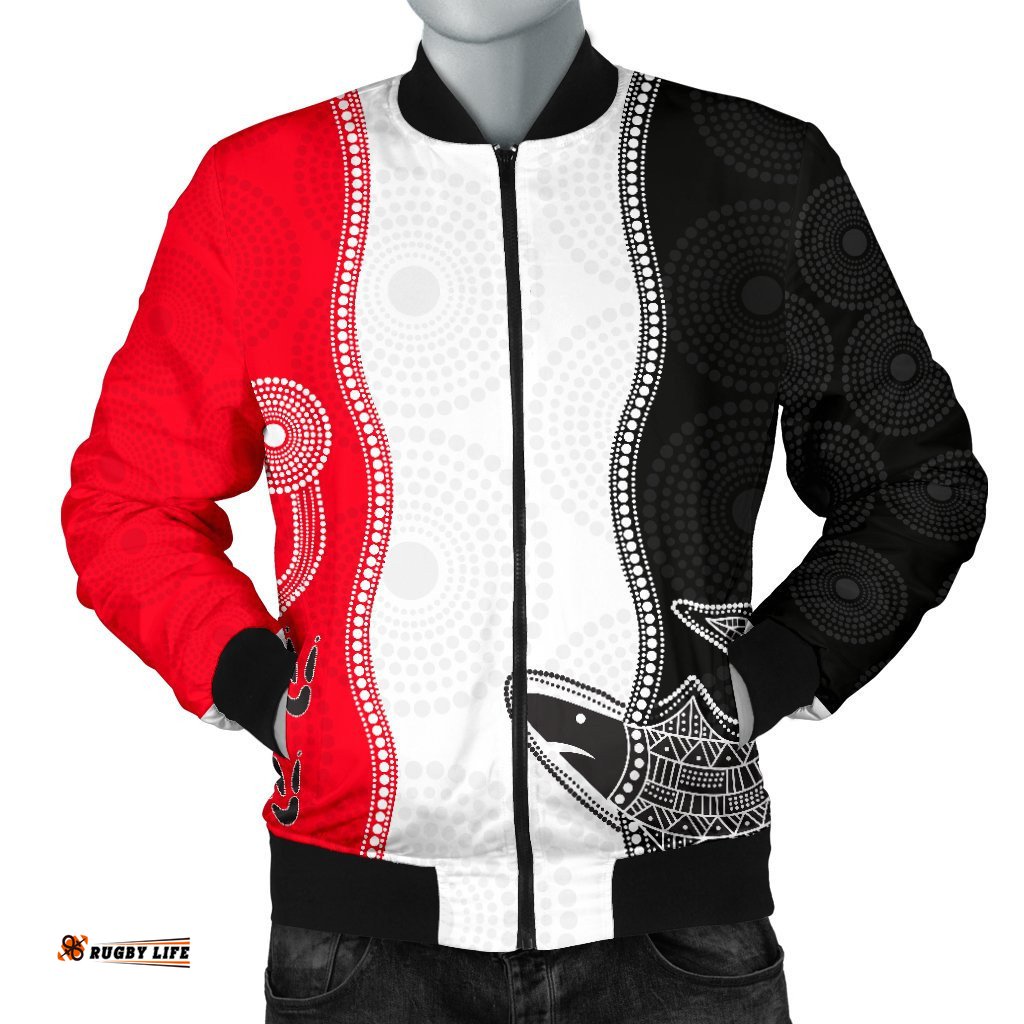 ST Kilda Men's Bomber Jacket Aboriginal