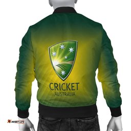 Cricket Men's Bomber Jacket - Australian Cricket National Color