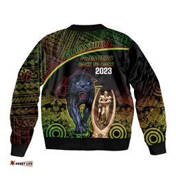 Panthers Rugby Bomber Jacket Go Premiers Back To Back Polynesian Indigenous Art