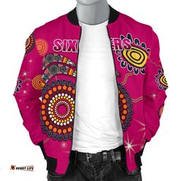 Sydney Men's Bomber Jacket Sixers Indigenous - Magenta