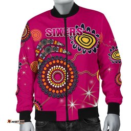Sydney Men's Bomber Jacket Sixers Indigenous - Magenta