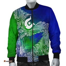 Torres Strait Islander Women's Bomber Jacket - Feather Torres Aether BN15T