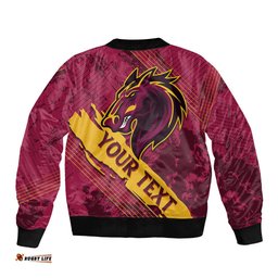 Custom Brisbane Broncos Bomber Jacket NRL Angry Broncos