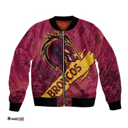Custom Brisbane Broncos Bomber Jacket NRL Angry Broncos