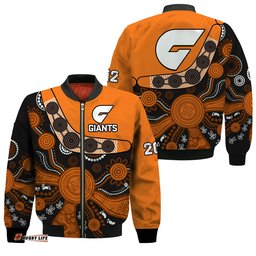 Greater Western Sydney Football Bomber Jacket Giants 2012 Boomerang Indigenous Pattern