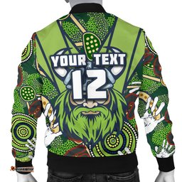 Custom Personalised Raiders Men's Bomber Jacket Canberra Indigenous