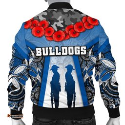 Australia Bulldogs Rugby Men's Bomber Jacket Anzac Day Survival World
