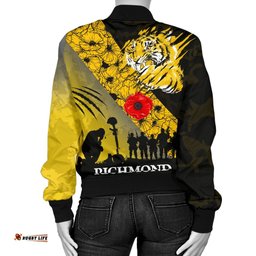 Richmond Tigers Women's Bomber Jacket Lest We Forget