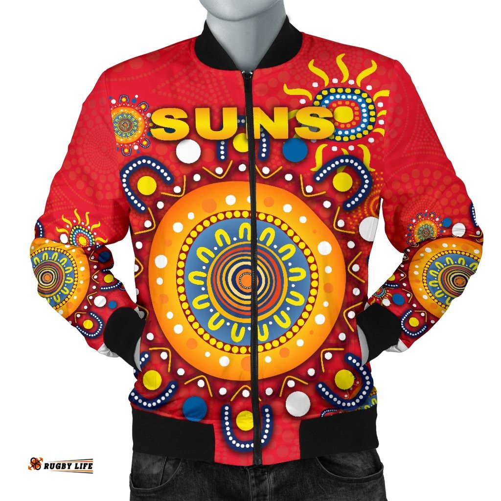 Gold Coast Men Bomber Jacket Suns Indigenous