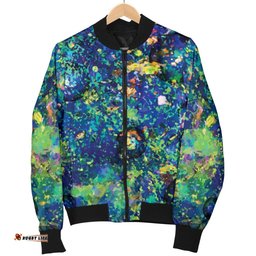 Australia Bomber Jacket - Opal Gemstone Jacket Art Colors - Men