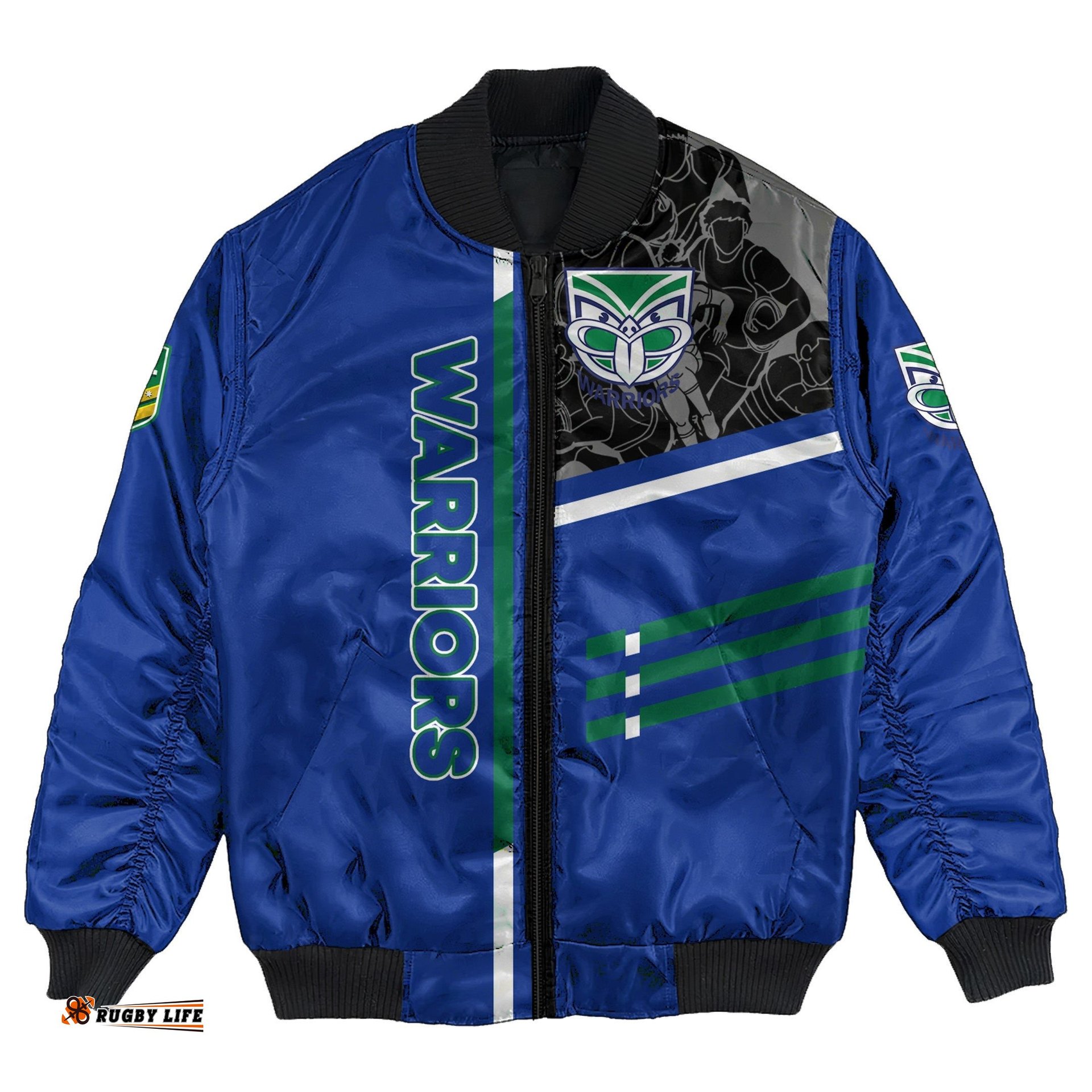 New Zealand Warriors Bomber Jacket Personalized Rugby For Fan - NRL