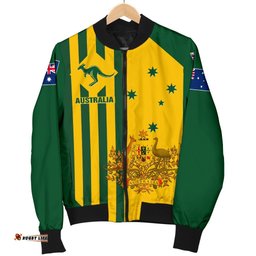 Men's Bomber Jacket - Australia Kangaroo Sign National Color